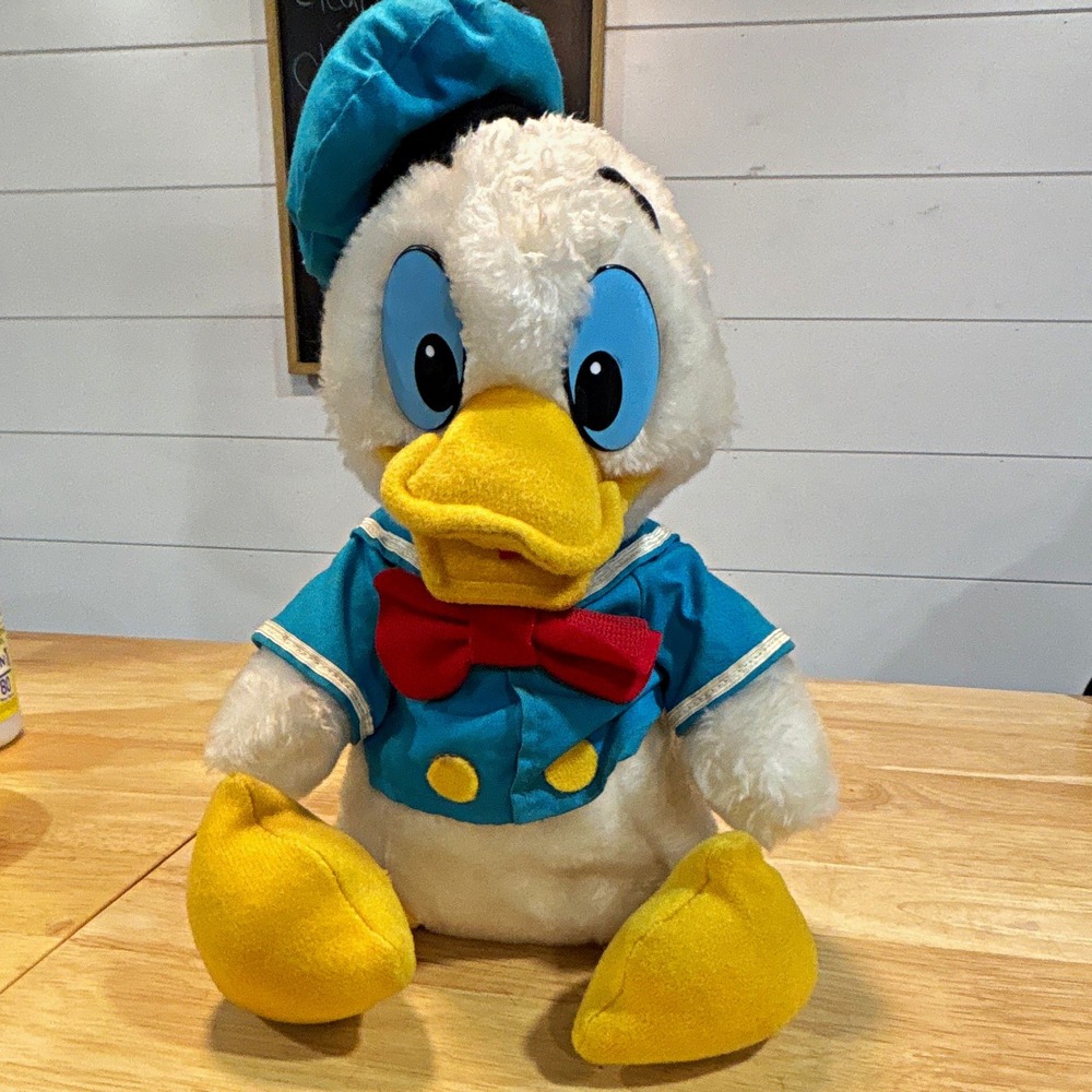 RARE Vintage Walt Disney Donald Duck Plush Blue Sailor Outfit, 1984, 50th Ann.